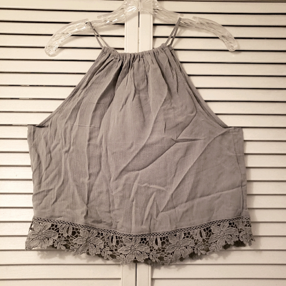 women's floral halter tank